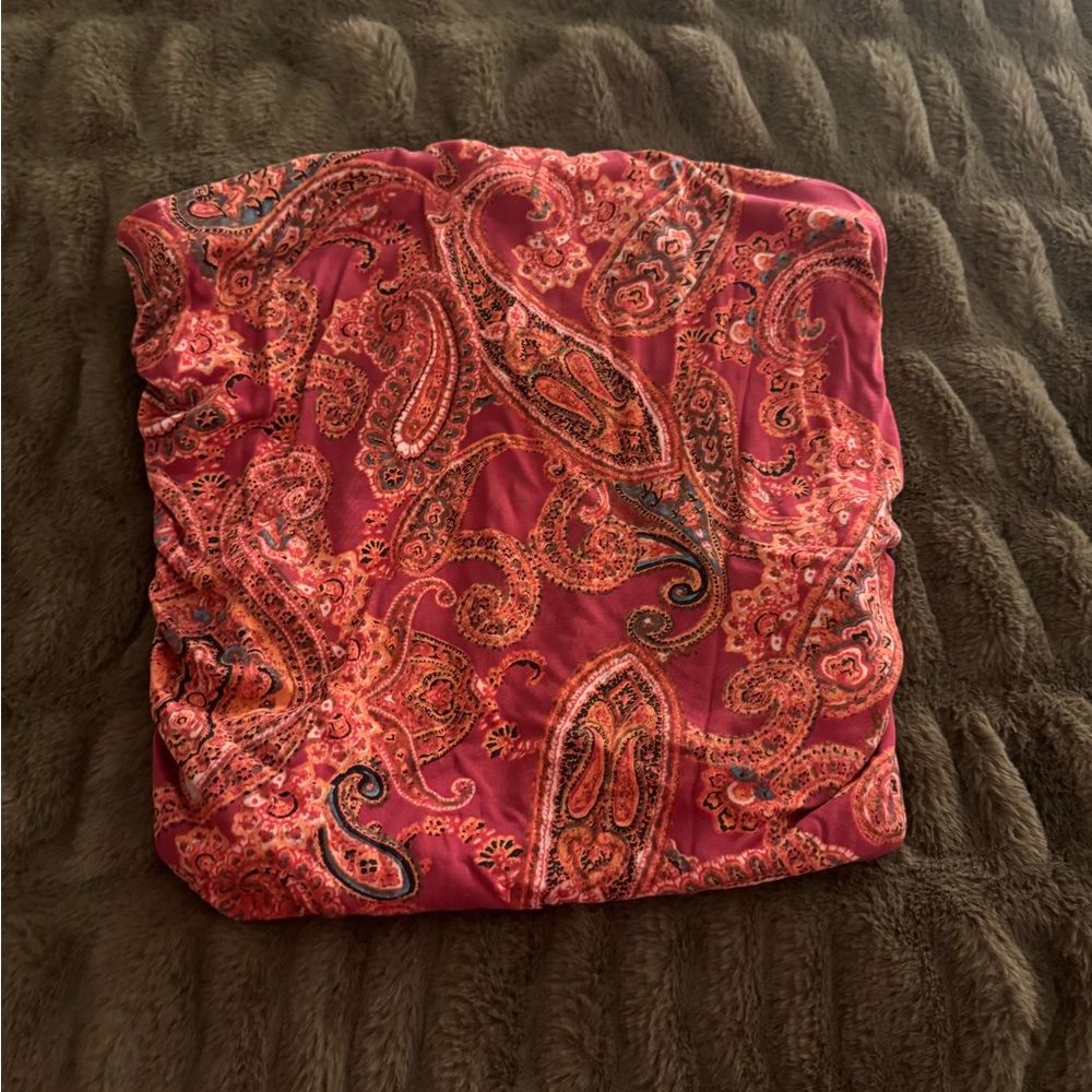 Free People Paisley Tube Top Small